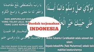 Qasidah maulid burdah Arab Latin terjemahan Indonesia