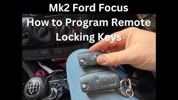 Ford Focus MK2 Remote Key Programming