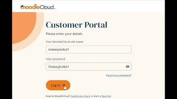 Langkah login akun siswa di website moodle cloud