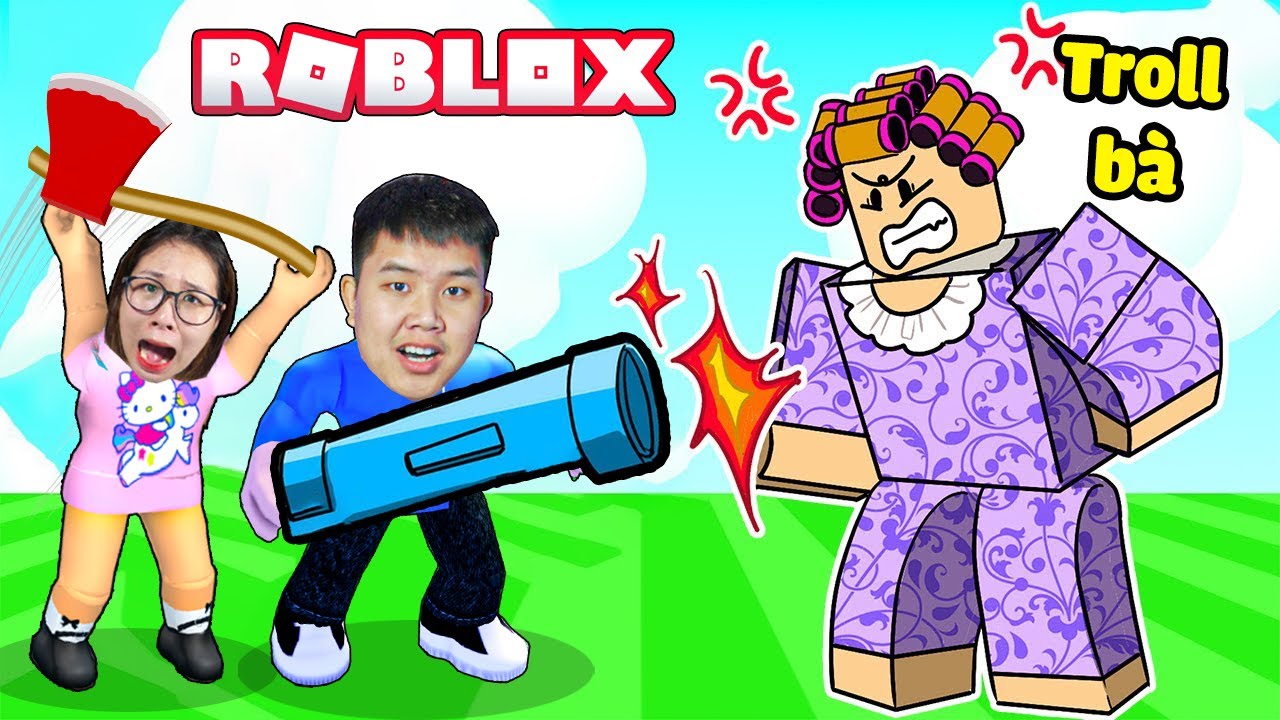 Troll ném đồ tiêu diệt người bà điên cau có hay đánh cháu !? bqThanh Làm Bà Chọc Ốc