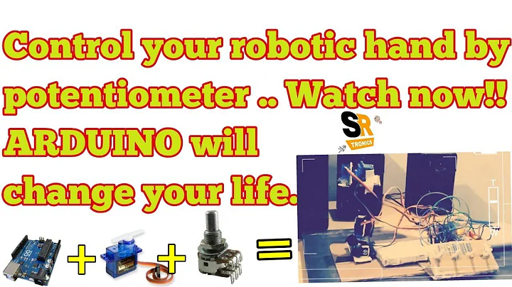 how to make arduino robotic hand using servo motor