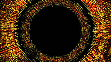 4K Hypnotic Ring Red Green Streaks Effect Animation Video Footage