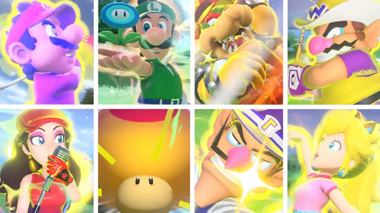 Mario Golf: Super Rush - All Special Shots & Special Dashes