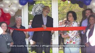 Grand Re-Opening of Expanded Travis County Tax Office in Pflugerville - August 1, 2025
