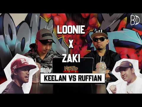 LOONIE × ZAKI | BREAK IT DOWN: Rap Battle Review E403 | KEELAN VS RUFFIAN