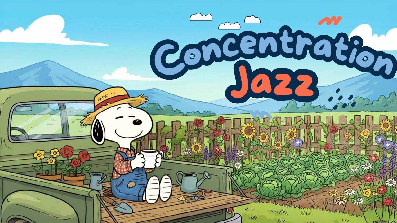 Спокойное фермерское утро со Снупи 🚜 | Джазовое фортепиано для концентрации, продуктивности и обу...