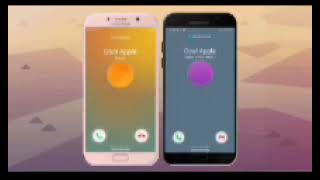 Samsung Galaxy (A3 2017 Peach) and (A5 2017 Black) (One UI 1) Incoming Call 