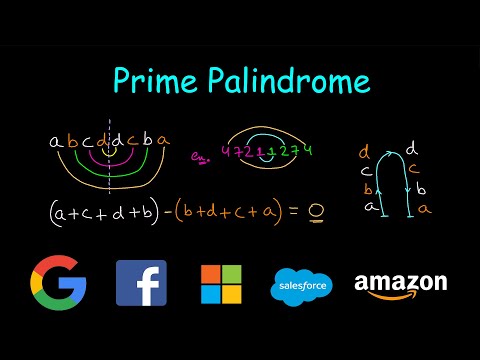 Prime Palindrome | Leetcode #866