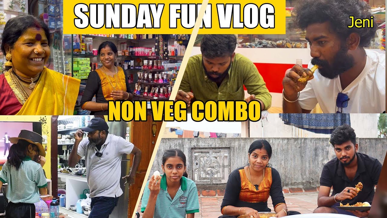 ஞாயிறு கலக்கல் பிரியாணியோடு  FUN கொண்டாட்டம் | Mega Non veg Combo | Sunday Special | Jeni