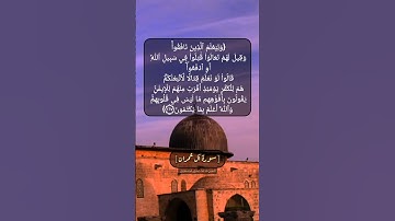 سورة آل عمران الآية ١٦٦ و ١٦٧ بصوت الشيخ محمد صديق المنشاوي