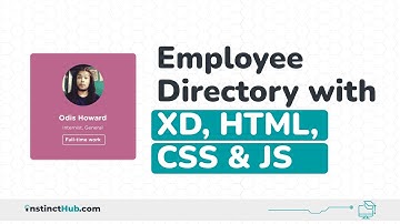 Employee Directory with XD, HTML, CSS & JS