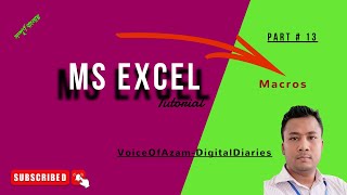 MACRO || Microsoft Excel Bangla Tutorial screenshot 5