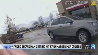 Video shows man hit by unmarked MSP cruiser