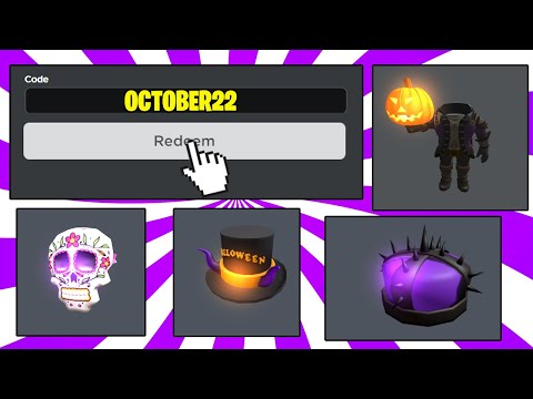 *5 CODES* ALL WORKING PROMO CODES ON ROBLOX FOR OCTOBER 2022! (FREE ITEMS ALSO)