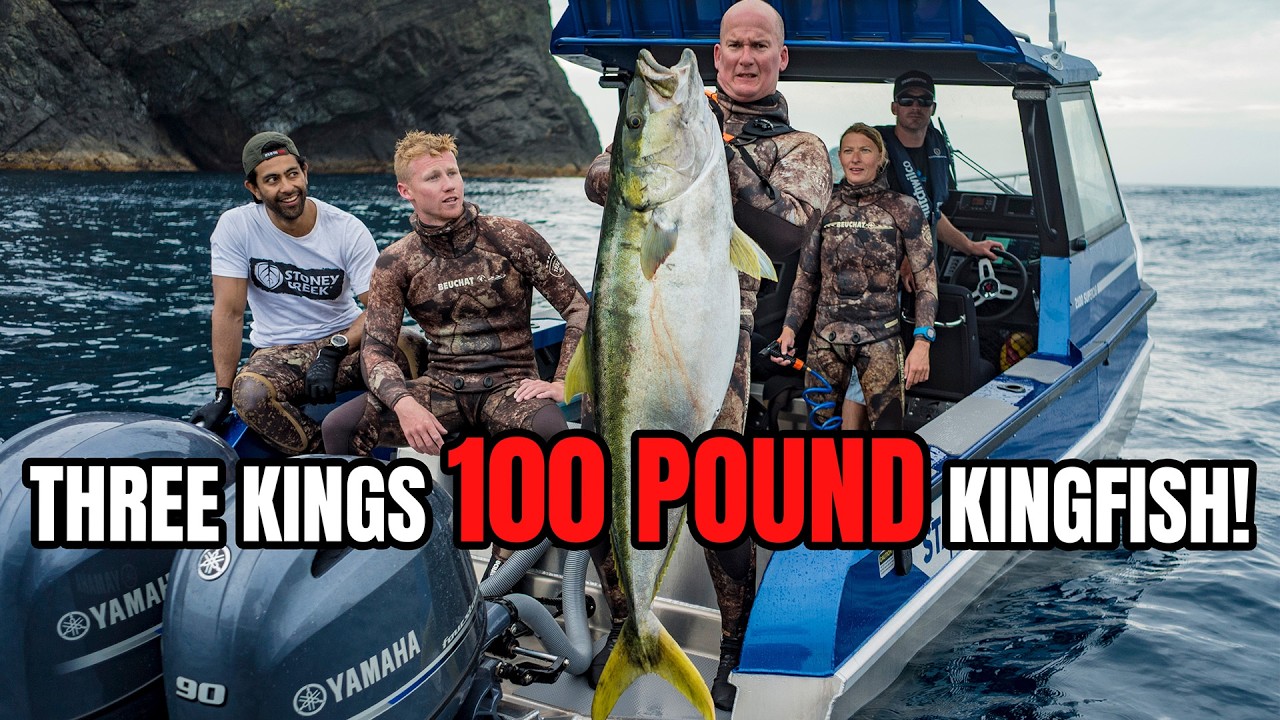 100lb Kingfish at the Three Kings - Nat's 45kg Beast