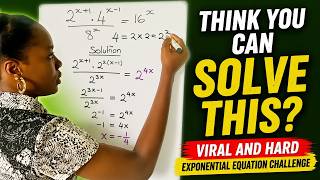 Can You Find X | Exponential Equation Math Challenge