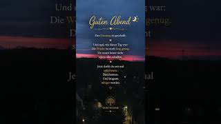 Guten Abend 🌙 Die Woche ist noch lang genug#wortwärme