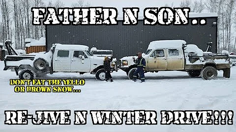 1996 FORD CREW CAB F-350... REVIVE N SNOW DRIVE!!! FATHER N SON EDITION!!!