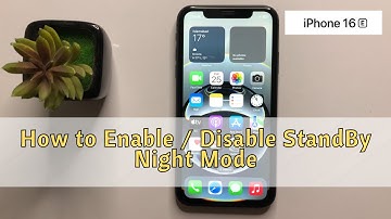 How to Enable / Disable StandBy Night Mode on iPhone 16e #new