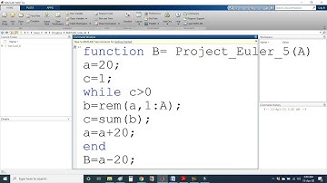 Project Euler in MATLAB Problem 5: Smallest multiple Number divisible by 1 to 20 without remainder