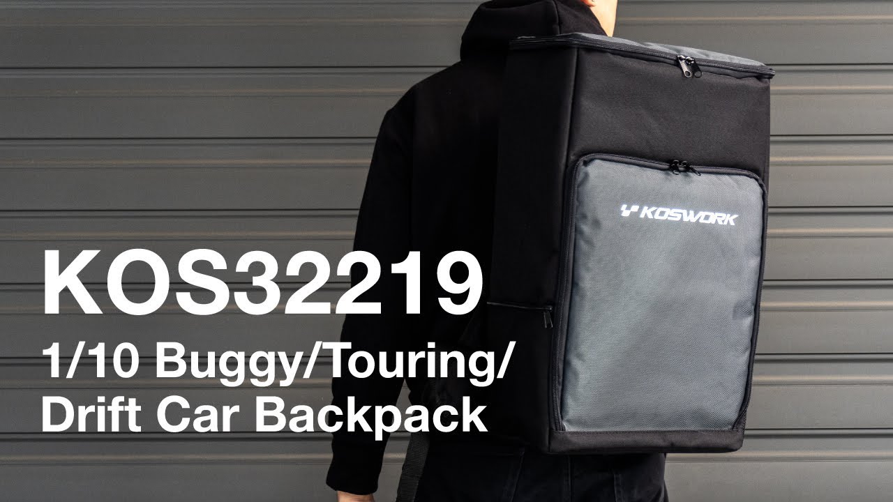 KOS32219 1/10 RC Car Backpack | Buggy / Touring / Drift | Koswork