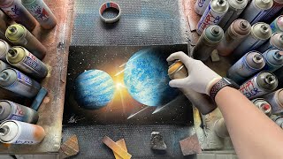 BEGINNER TUTORIAL SPRAY PAINT ART by SKECH