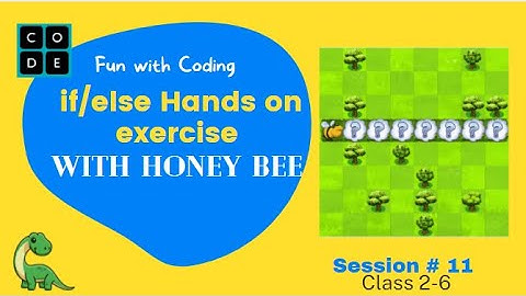 Free Coding tutorial for kids | Hands on exercise - if/else statement | code.org