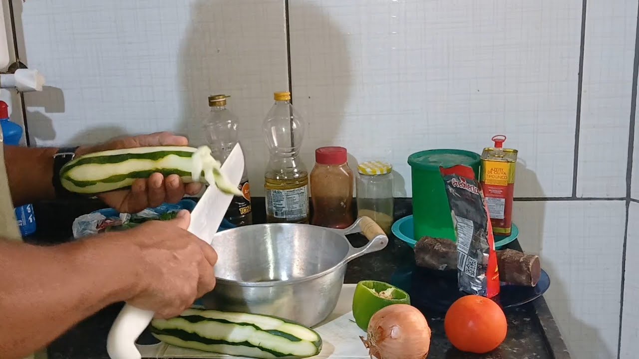 Receita rápida Pepino cozinhado 