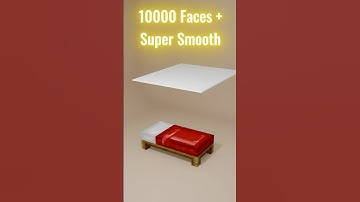 You Won’t Believe How SMOOTH This Gets 😳  Bed vs 0 Faces to 10000 Faces 🔥  Blender 3D Simulation