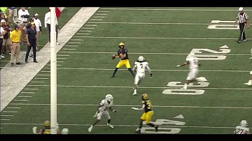 Michigan true freshman QB J.J. McCarthy throws mind blowing 69 yard touchdown (HD 60fps)