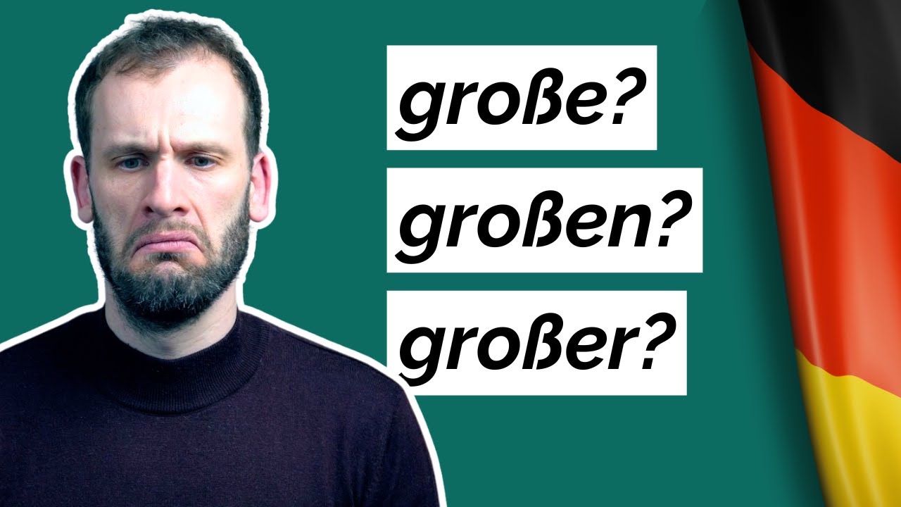 German Adjective Endings - everything you need to know! (A2) - YouTube