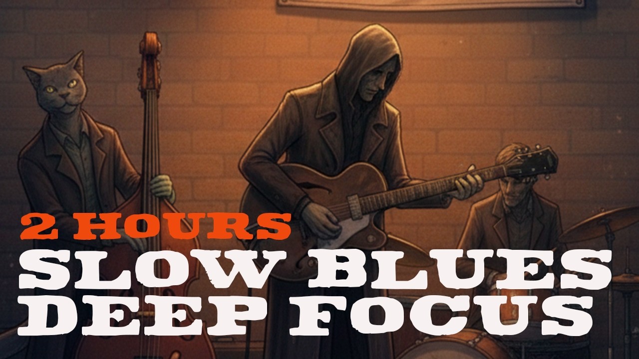 Instrumental Blues for Focus and Productivity - 2 Hours | Basement 12 Club