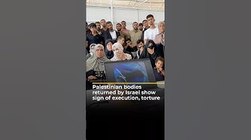 Palestinian bodies returned by Israel show sign of execution, torture | AJ #shorts