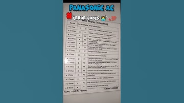 Panasonic AC Error code✅ #panasonic #panasonicac #ac #error #acerrorcode #acservicing #acservice #lg