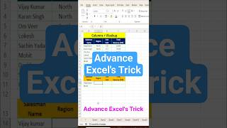 Fast Column Search in Excel Advance Excel's Trick | #excel #exceltips #exceltricks #shorts