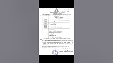 OU B.com & B.com (Hons)  1st Semester Examination Time Table 2023