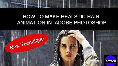 how to make  realistic  rain | animation | Adobe Photoshop