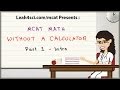 MCAT Math Without a Calculator Quiz