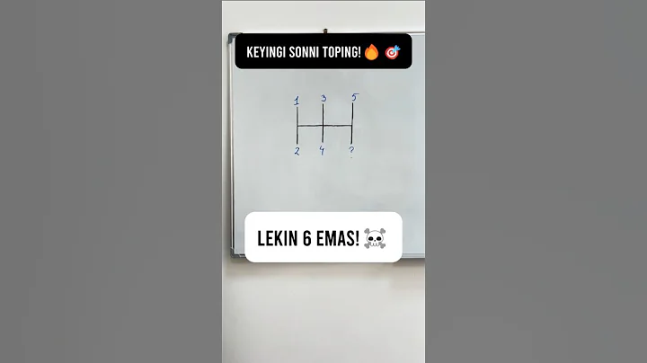 🔢 1,2,3,4,5, ... Keyingi son nima? (Lekin 6 emas!)
