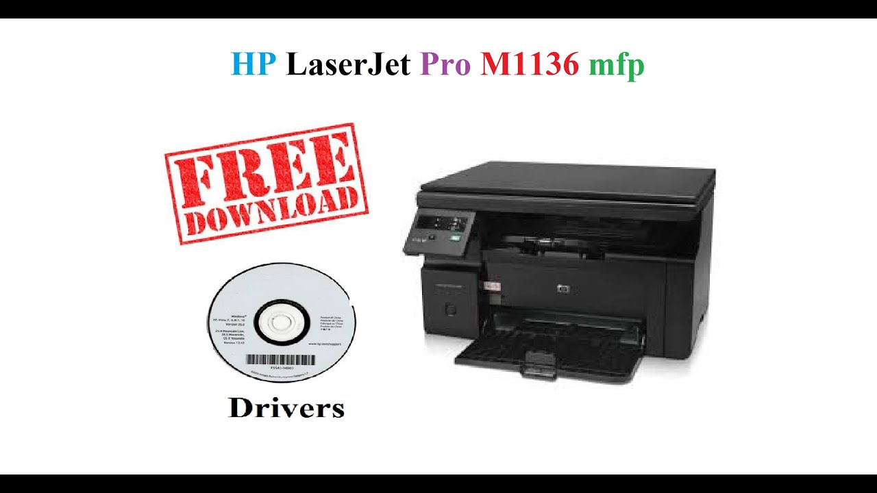 HP M1136 mfp | Free Drivers - YouTube
