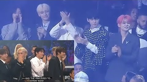 TXT Reaction to Stray Kids Winning Award at MTV VMAs 2023