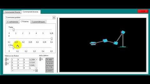 Robot ( Inverse kinematic Labview )