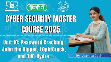Unit- 10: Password Cracking, John the Ripper, L0phtCrack | Cyber Security Master Series 2025