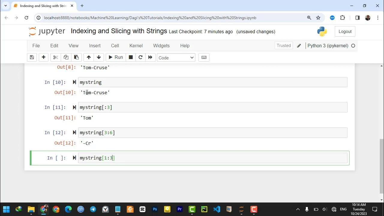 Indexing and Slicing Strings in Python - YouTube