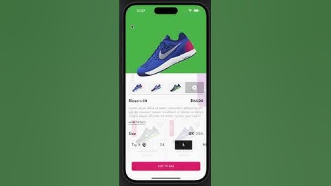 Sneakers shop app built with Flutter | Flutter UI Tutorial || Flutter UI Kit