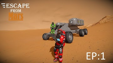 Space Engineers: Escape From Mars Ep1 CRASH Landing