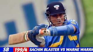 sachin tendulkar 56 off 27 Batting 2015 | sachin blasters vs warne warriors