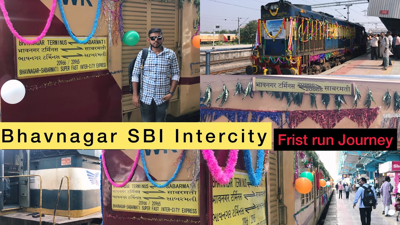 Inaugural Journey in Bhavnagar Sabarmati Intercity Express 🎊