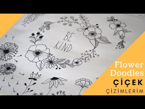 Rahatlatıcı Çiçek Çizimlerim / Flower Doodles