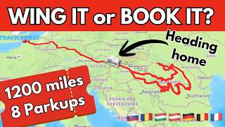 Finding Overnight Parkups on our Motorhome Trip Across Europe after 8 weeks in Romania